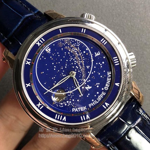 PATEK PHILIPPE手錶 星空5102天月款日內瓦蒼穹系列 百達翡麗機械表 百達翡麗高端男表  hds1099